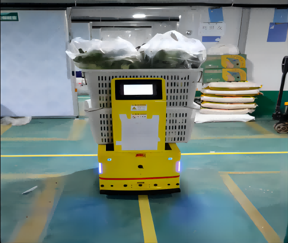 磁條導航雙向背負式AGV應用