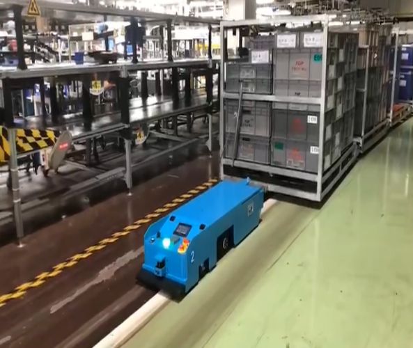 尾端牽引式AGV應用