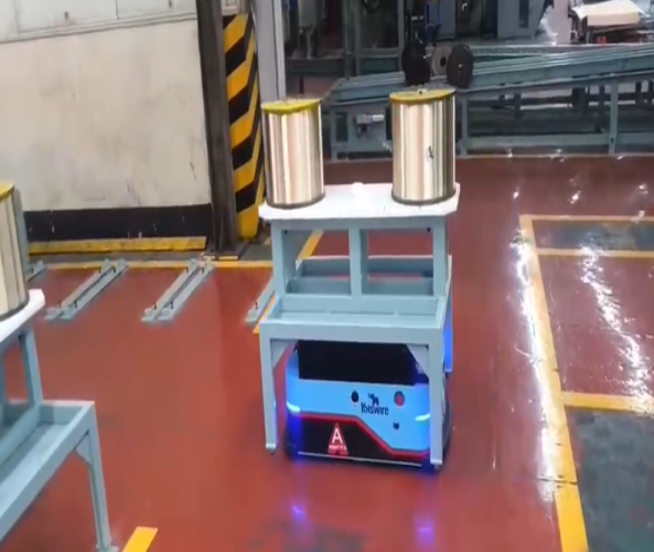 潛伏舉升式SLAM激光導航AGV應用