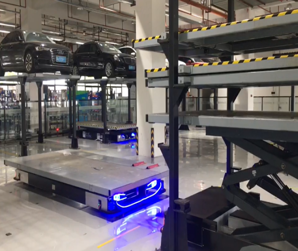 停車場潛伏式AGV應(yīng)用