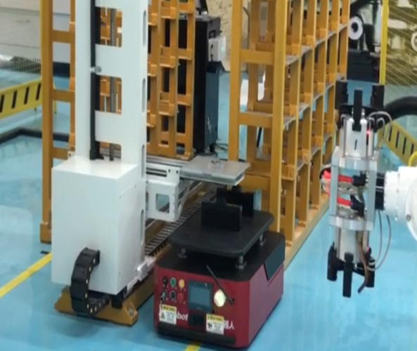 機(jī)械手抓取+AGV應(yīng)用