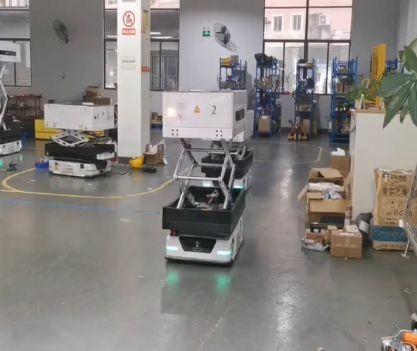 升降式滾筒激光導航AGV