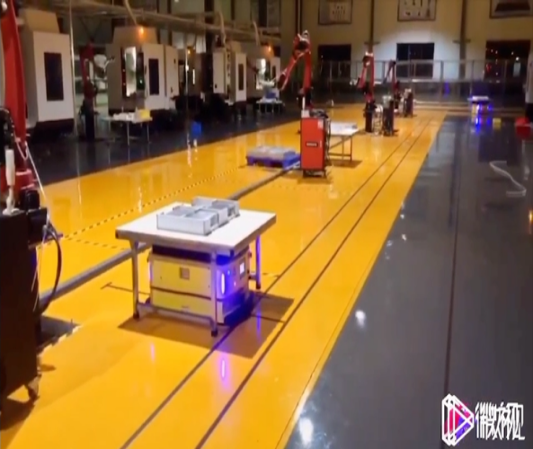 磁條導(dǎo)航舉升式AGV應(yīng)用